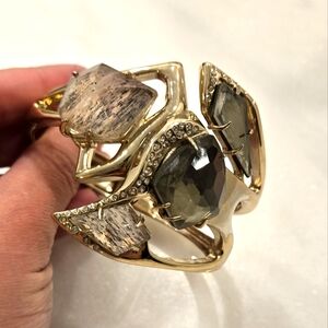 Alexis Bittar Gold Statement Bracelet